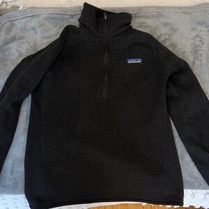 Patagonia  Zip-Up Black Sweater